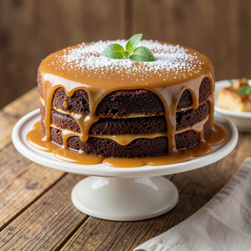 Amazing Caramel Cake Recipe: Molten Center That Never Sets