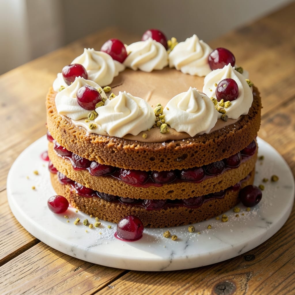 Amarena Cherry Cake Recipe: Sun-Dried Cherry Jam Burst in Every Bite